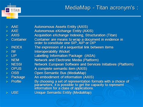 titan acronym.